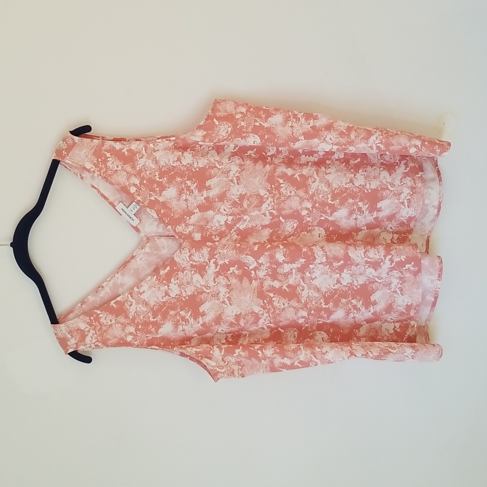 Nordstrom Blush and White Sleeveless Top in XXL